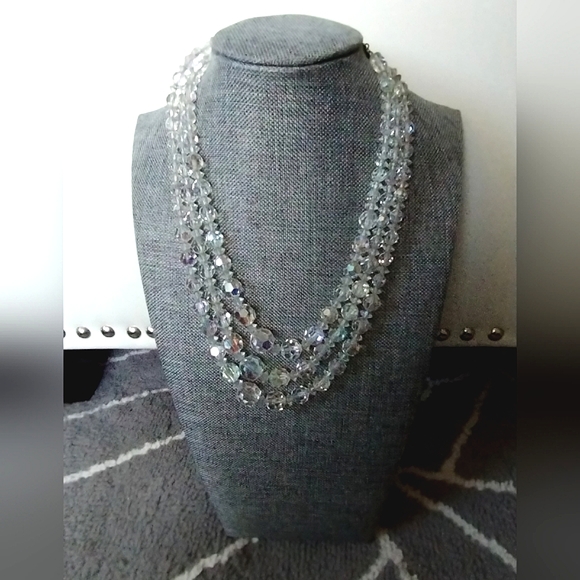 Vintage, Austrian Crystal, Tiered, Choker Necklace - Picture 16 of 16